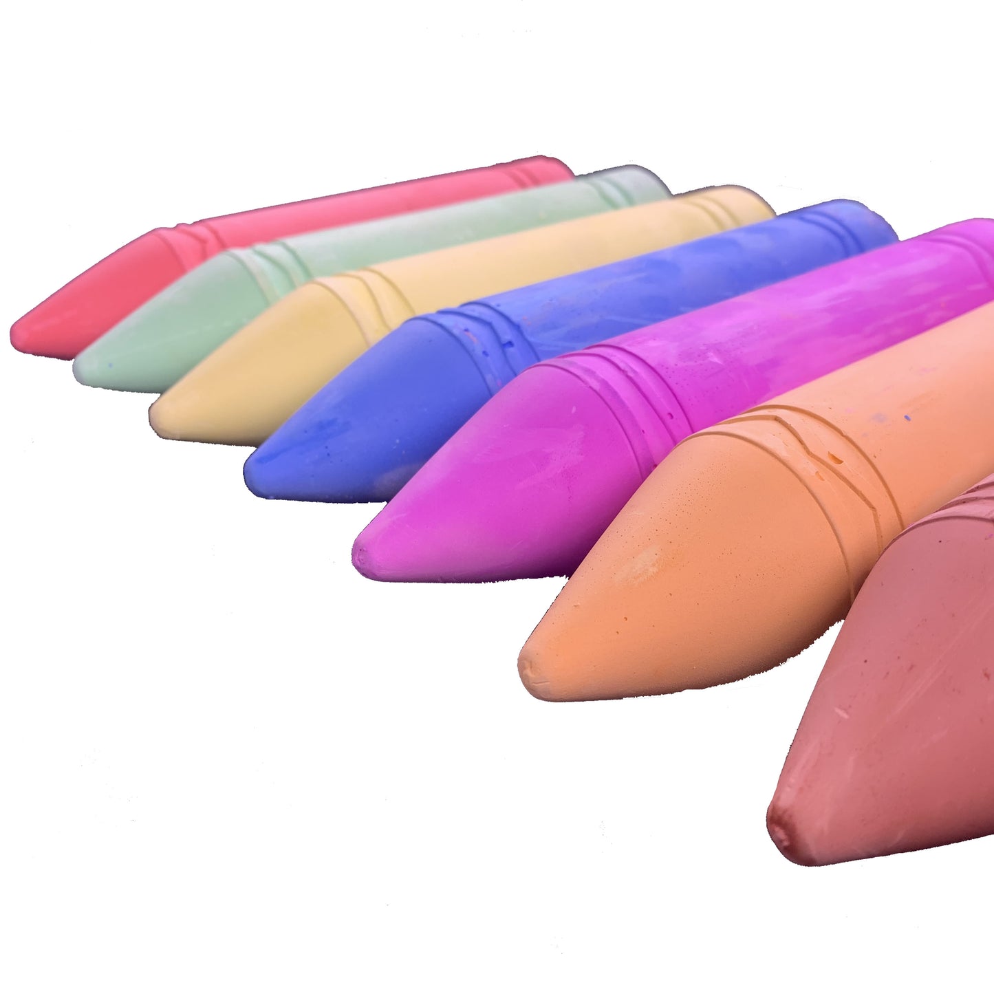 Super Giant Coloured Chalk 7 Extra Chunky Chalk Pencils
