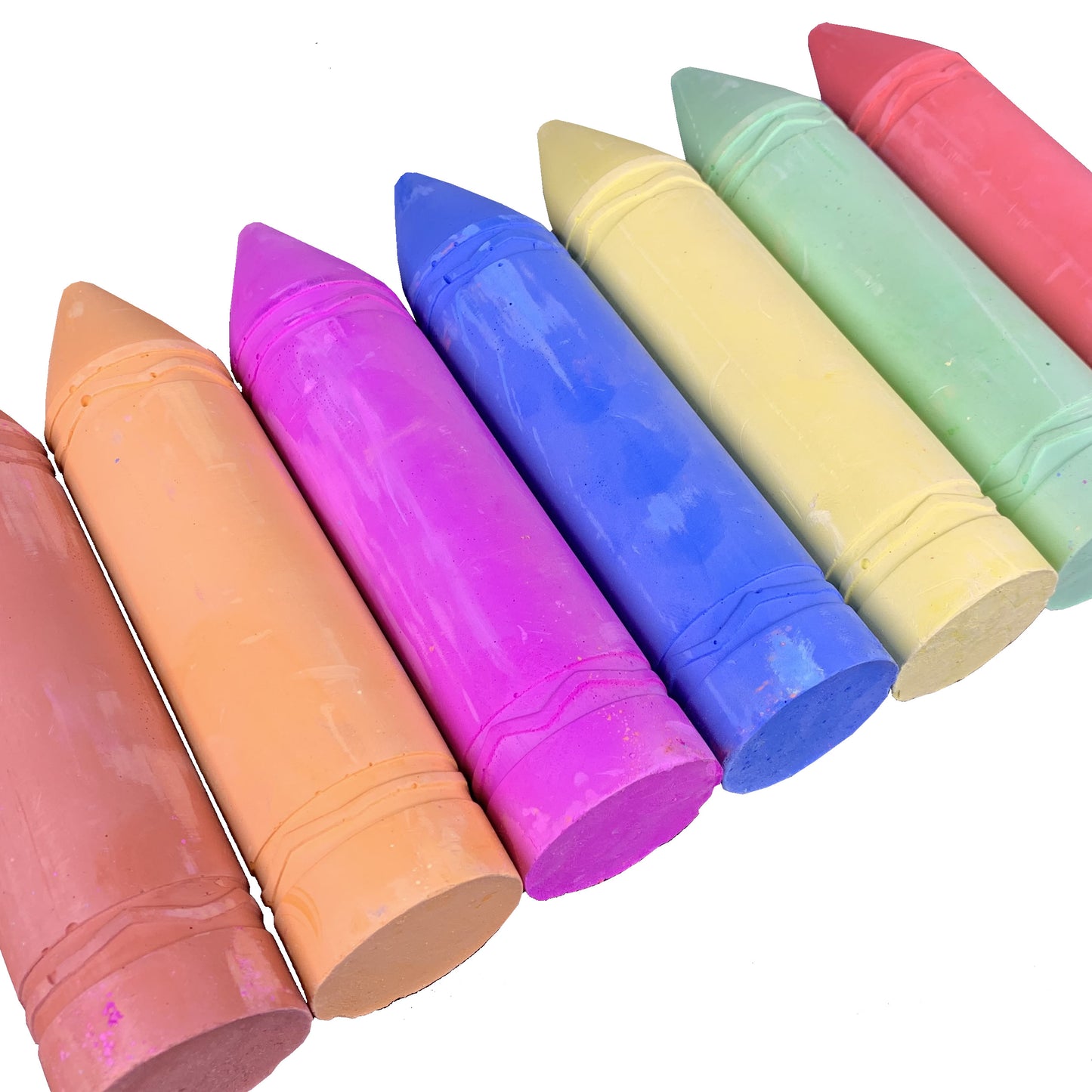 Super Giant Coloured Chalk 7 Extra Chunky Chalk Pencils