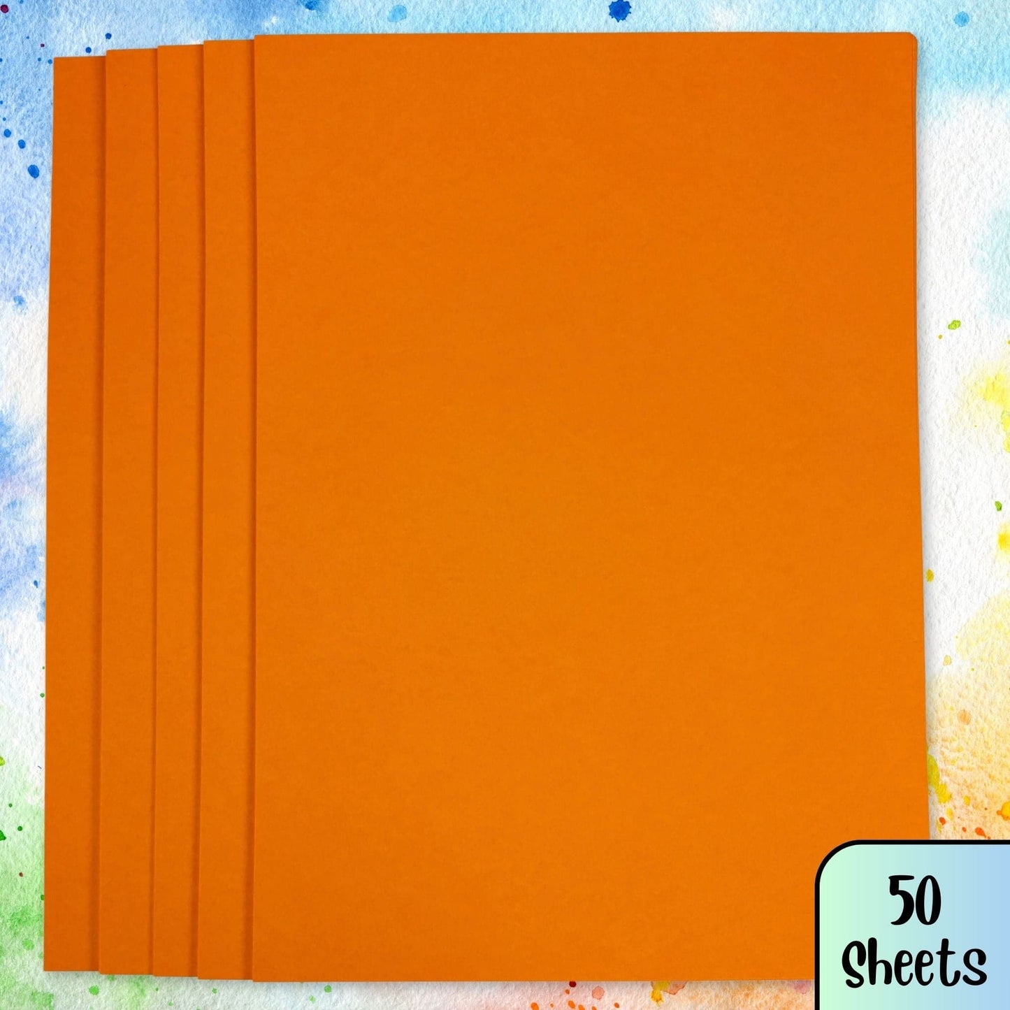 Orange Paper Sheets Pack