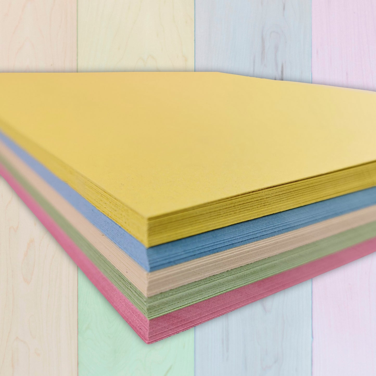 A3 100% Recycled Pastel Coloured Card in 180gsm