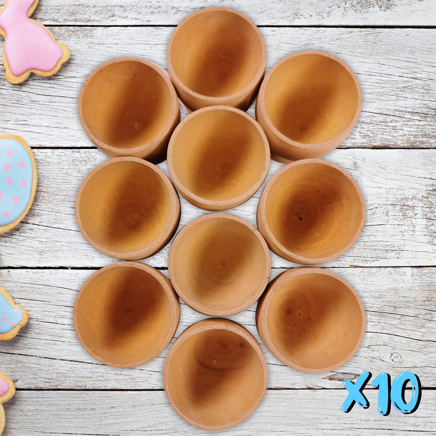 10 Wooden Egg Cups Boiled Egg Holder, Make Personalized Egg Cups 4cm Diameter.