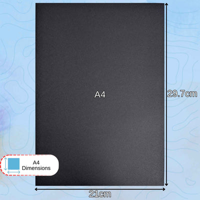 A4 Recycled Black Card 270gsm