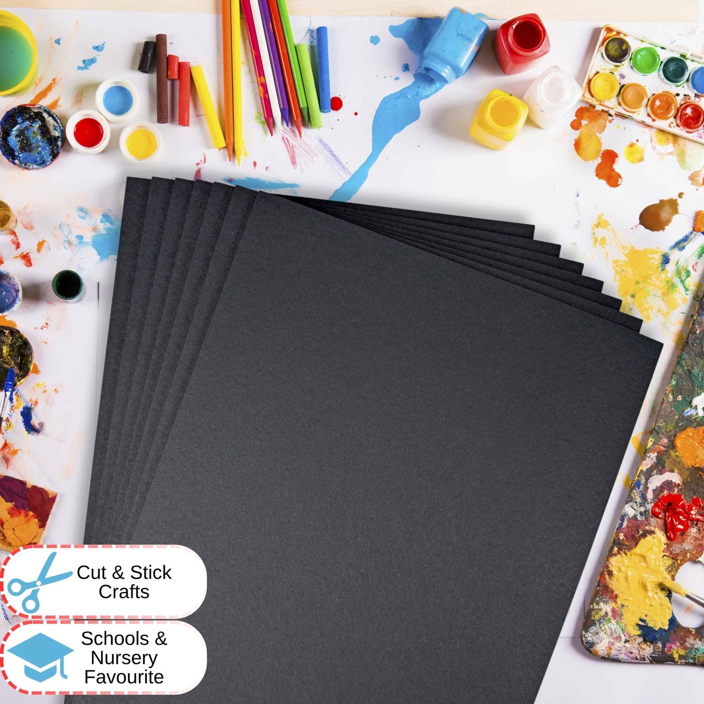 A3 Black Recycled 270 gsm Card