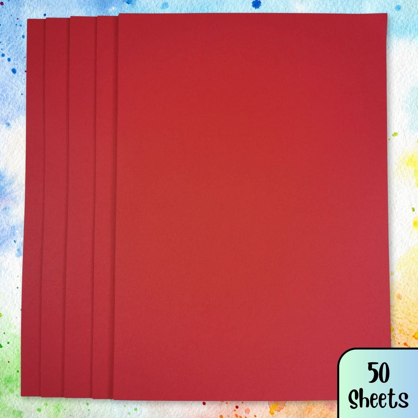 Red Paper Sheets Pack