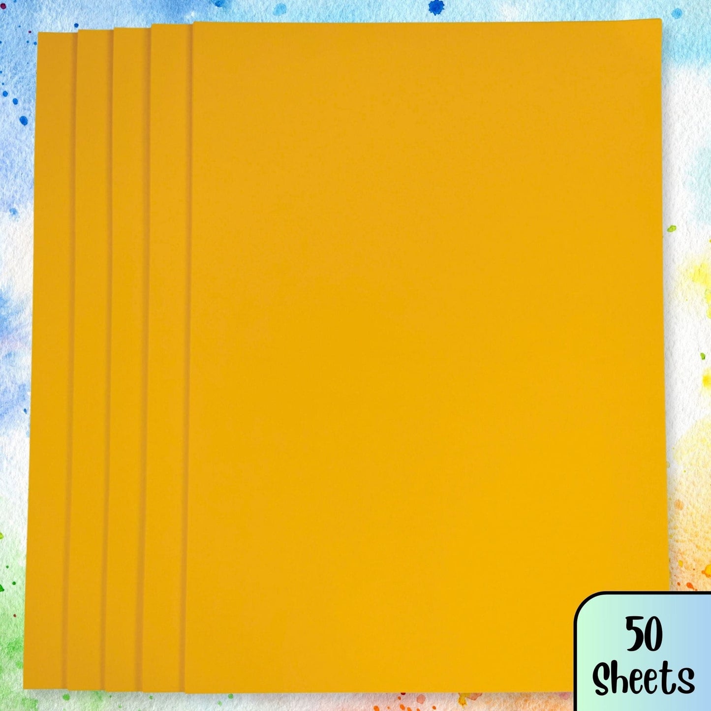Sunflower Yellow Paper Sheets Pack