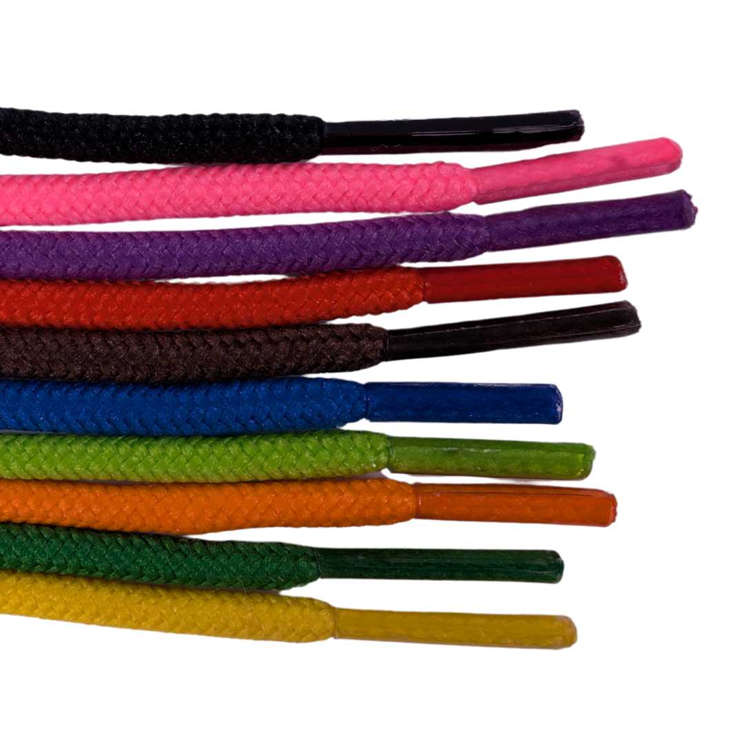 20 Thick Coloured Threading Laces 1m
