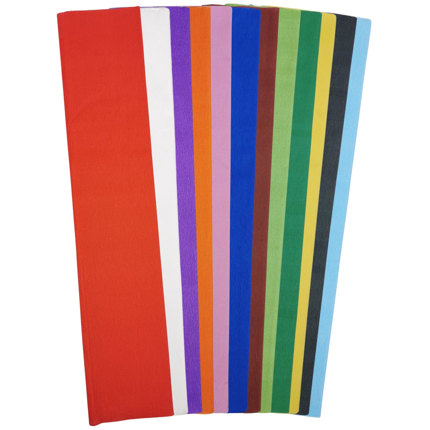 Assorted Colour Crepe Paper Sheets