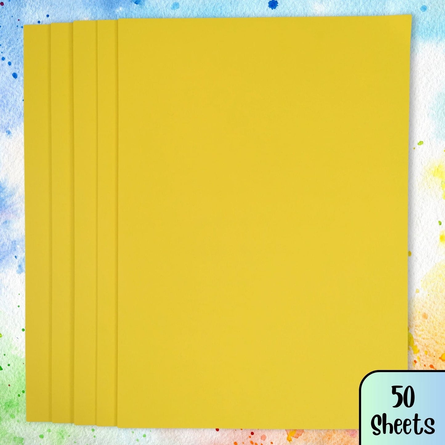 Yellow Paper Sheets Pack