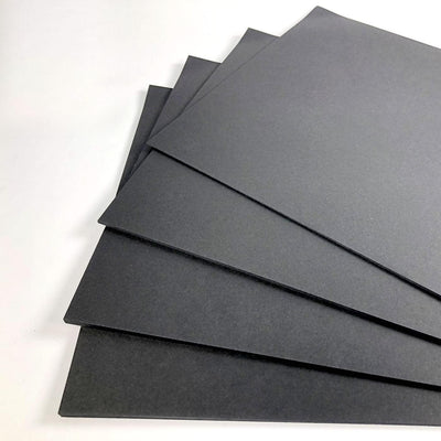 10 Sheets Black SRA2 Card 160gsm