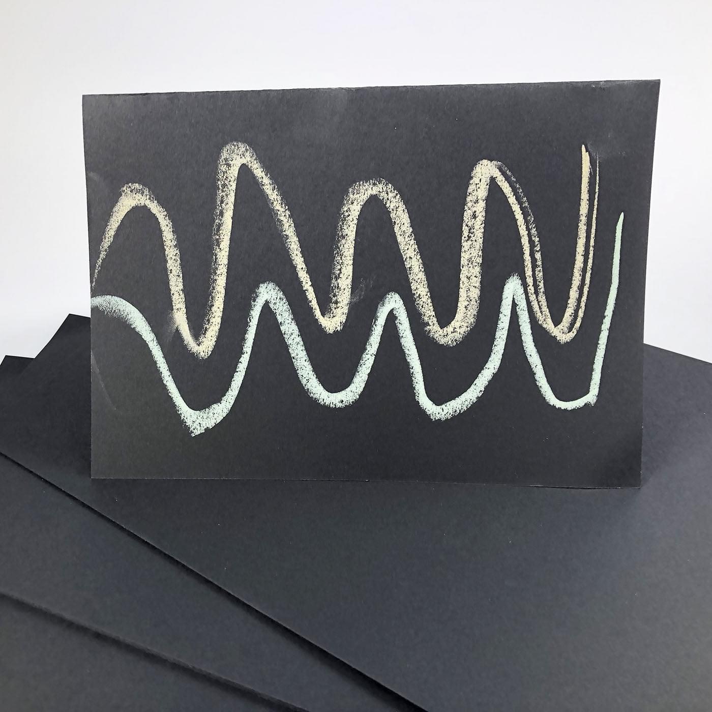 10 Sheets Black SRA2 Card 160gsm
