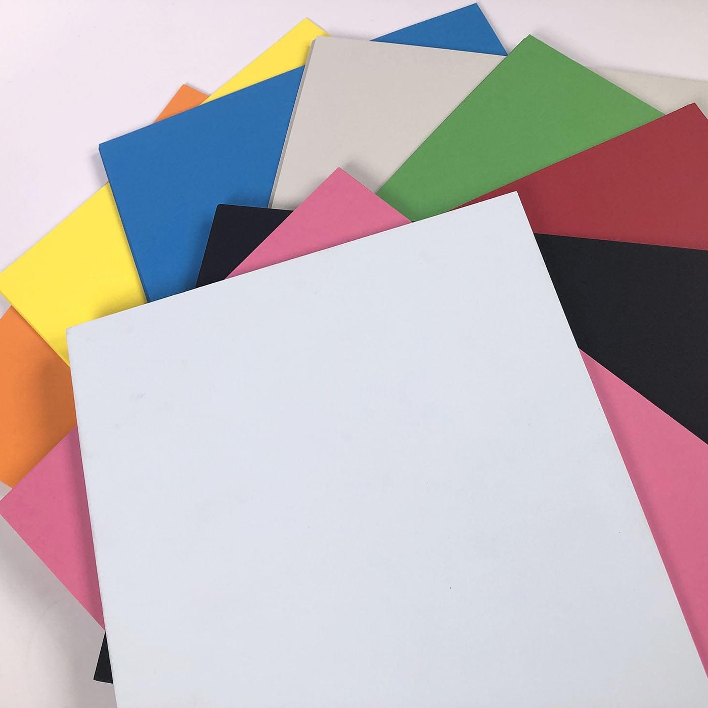 100 Sheets A4 Multi Coloured Craft Card 160gsm 10 Colours