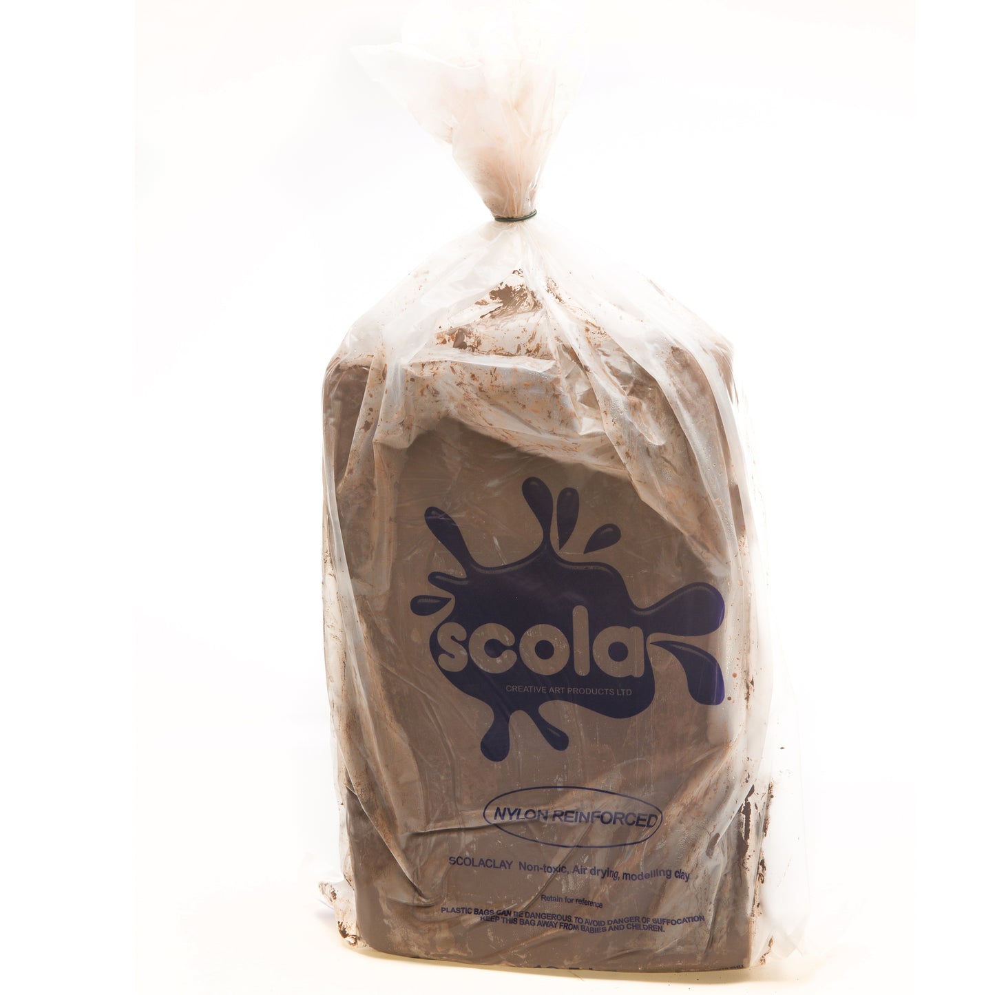 Air Drying Clay (with fibres) 12.5kg sack in Terracotta