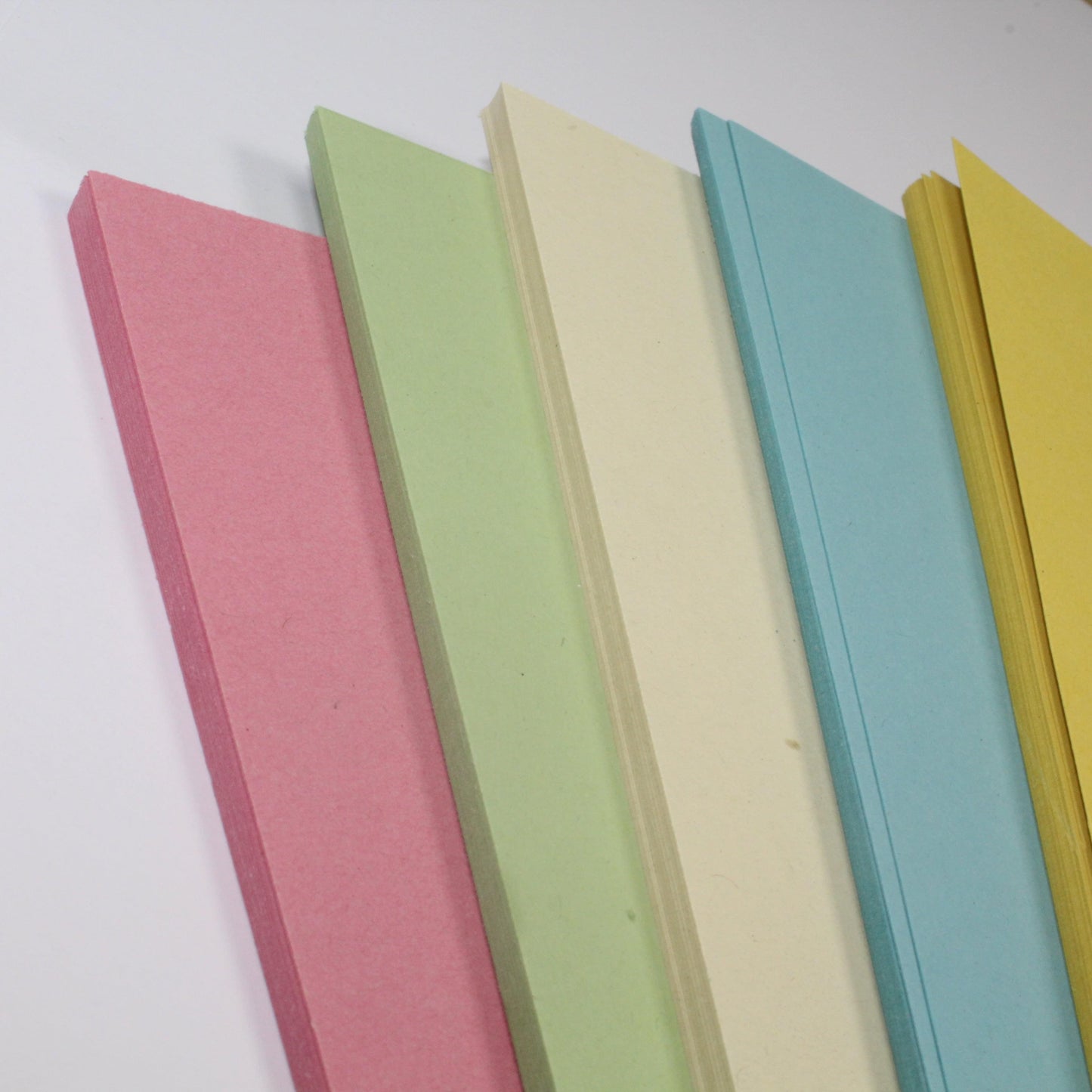 100% Recycled A6 Pastel Card 180gsm