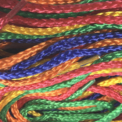 10 Thick Coloured Threading Laces 1m