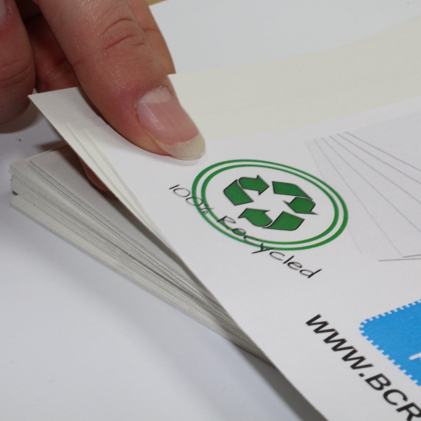 100% Recycled A2 White Card 180gsm