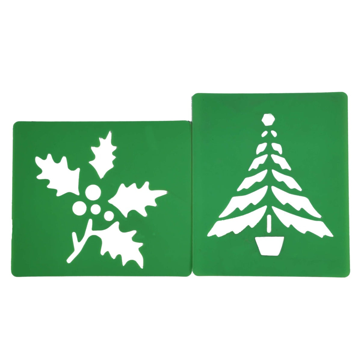 Plastic Christmas Stencils for Festive Crafting Projects Set of 6