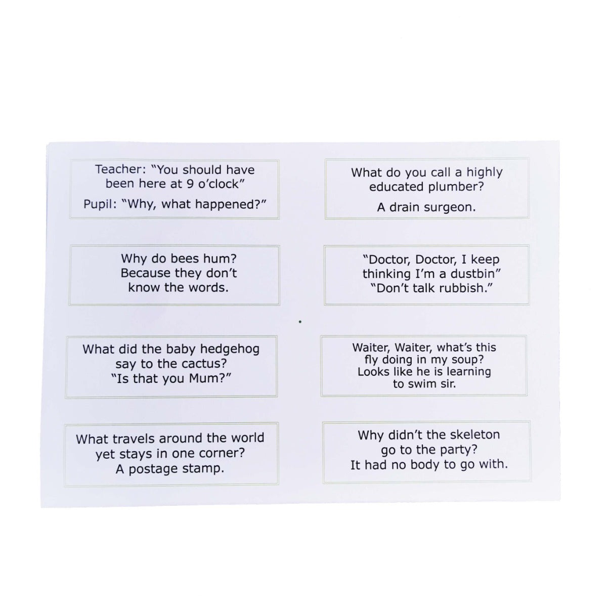 Cracker Mottoes & Jokes Pack of 48