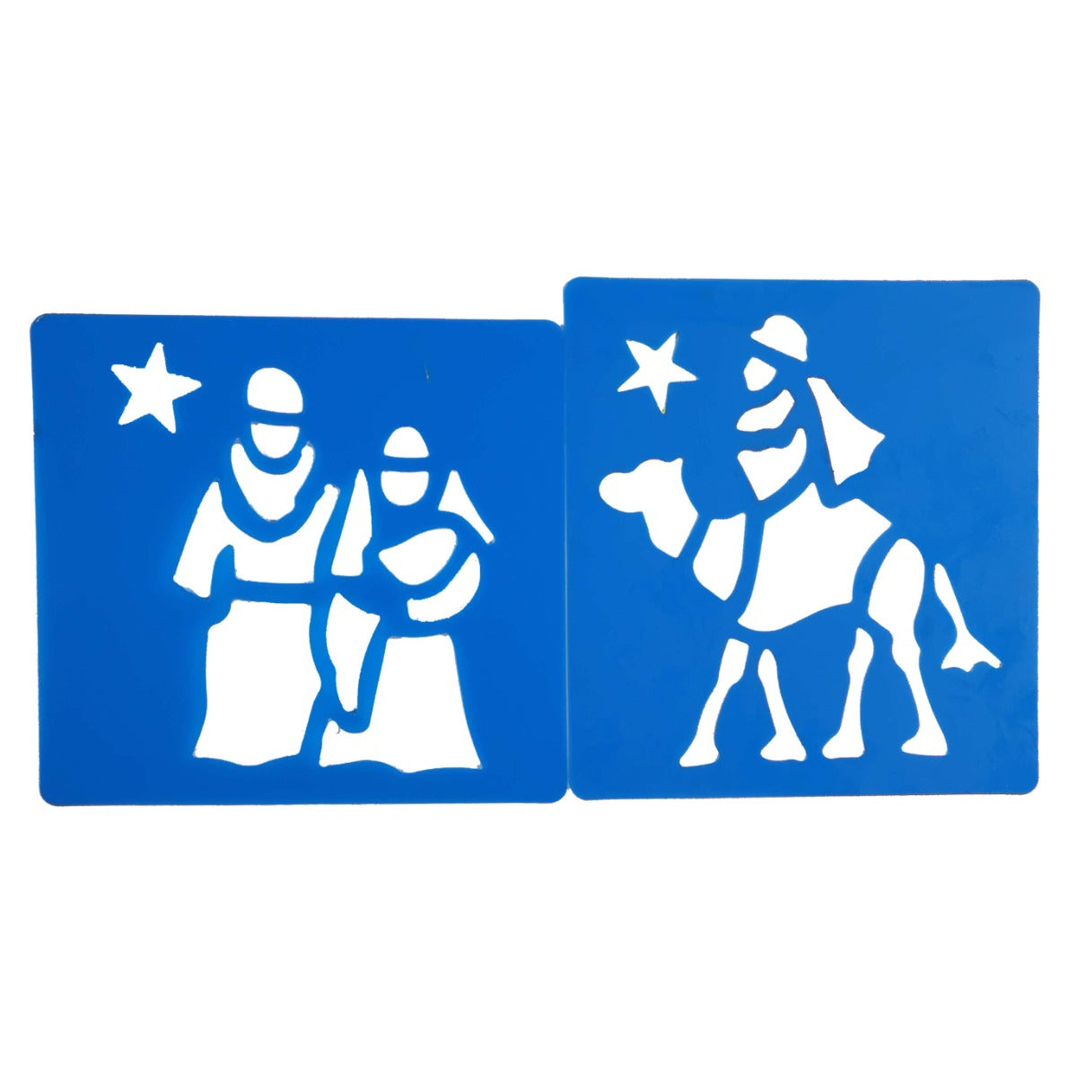 Nativity Scene Stencil Art Set for Children Reusable Pack of 6