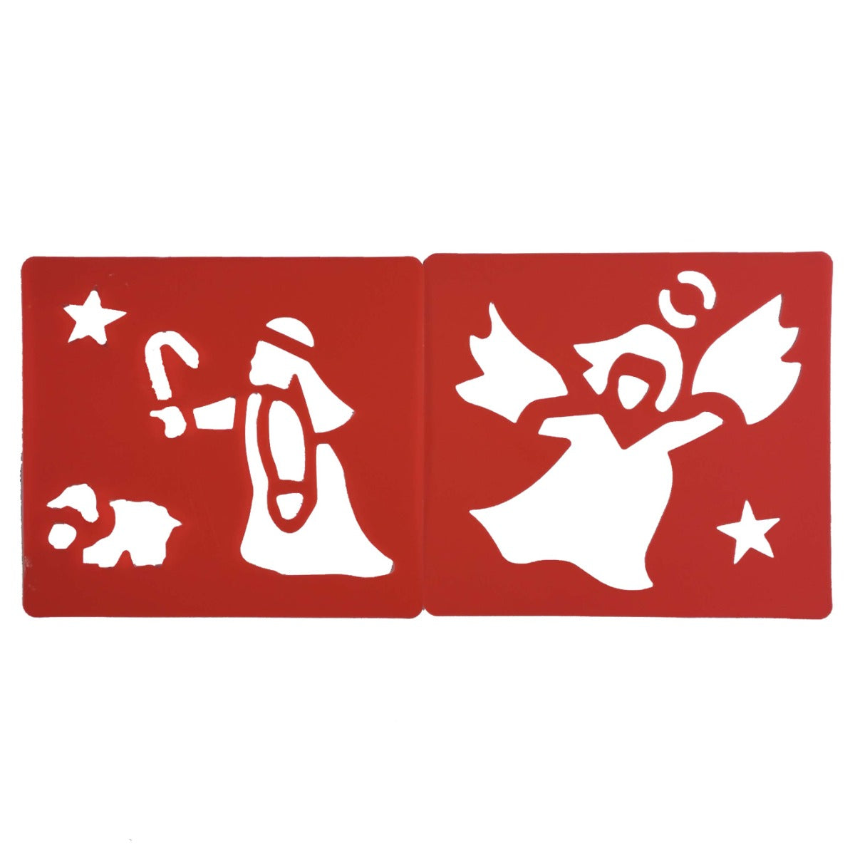 Nativity Scene Stencil Art Set for Children Reusable Pack of 6