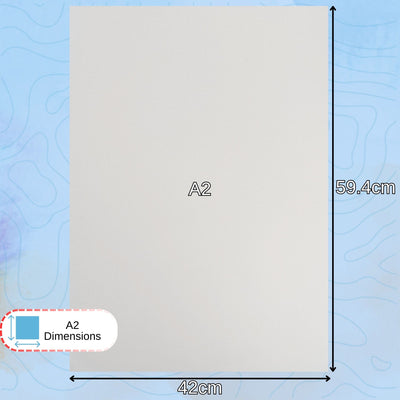 A2 Cartridge paper dimensions 29.7 x 42 centimetres