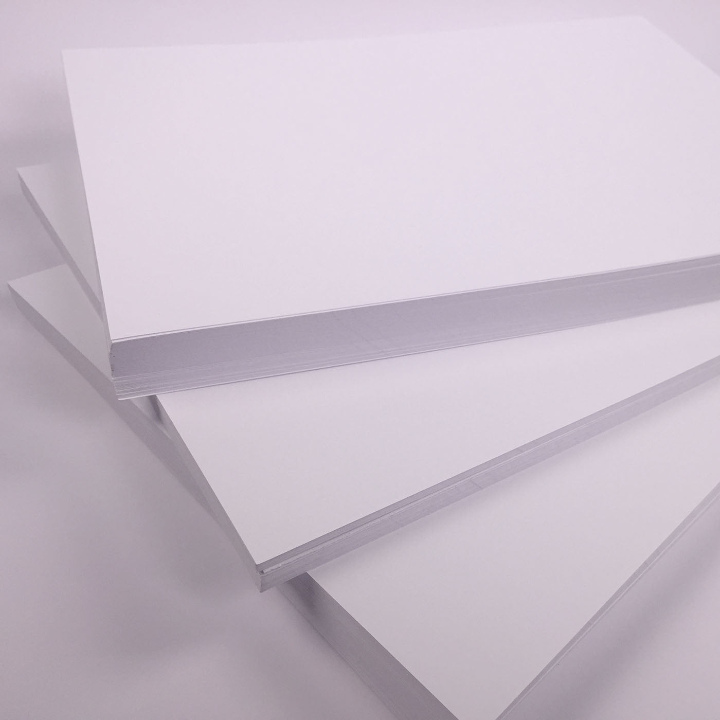A6 bright white card