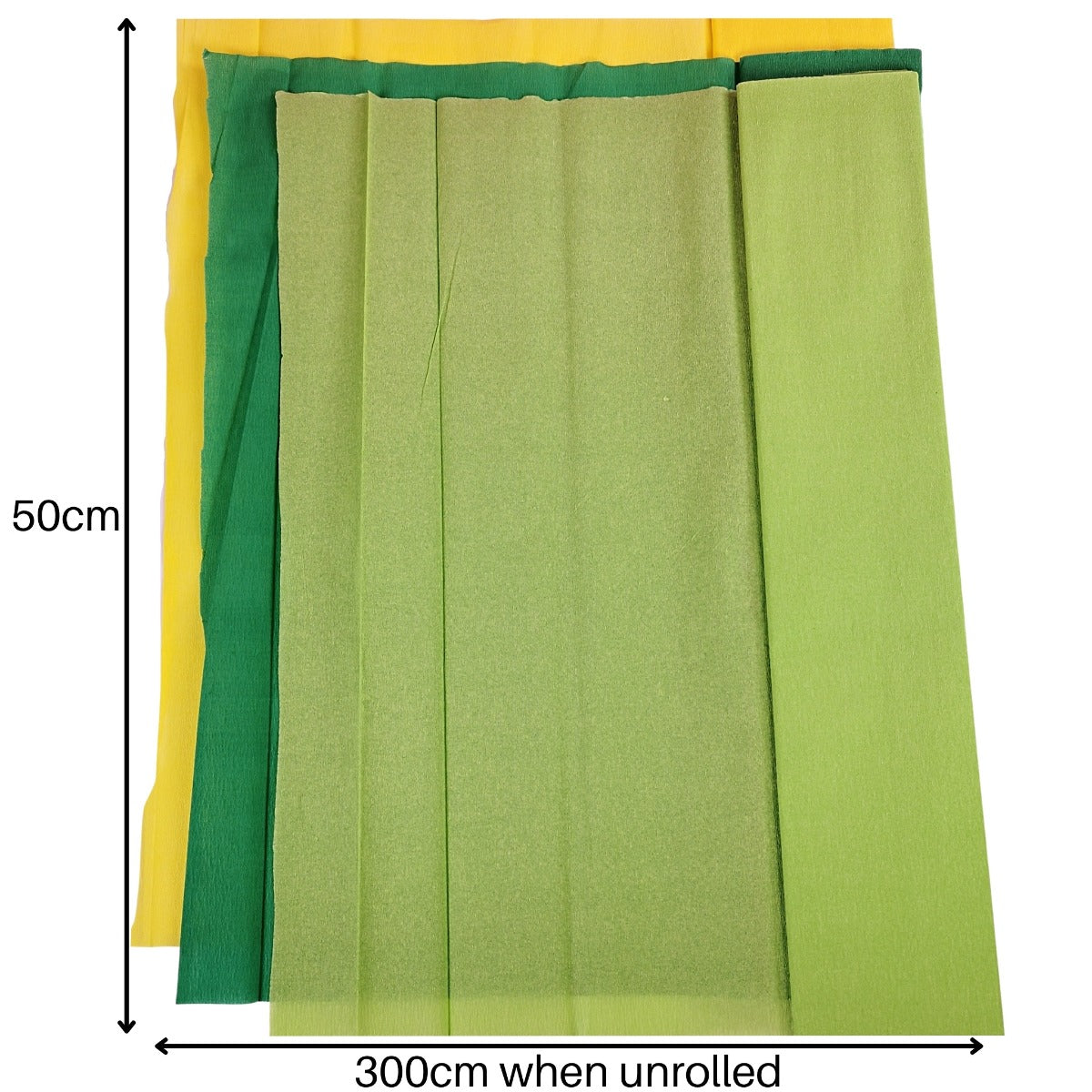12 Easter Crepe Paper Sheets 3 Colours For Crafting Paper Streamers Paper Flowers 50cmx300cm long