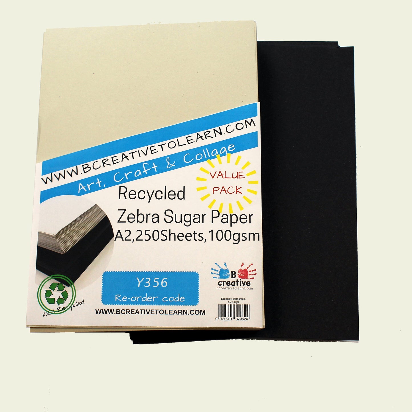 Recycled Zebra Sugar Paper
