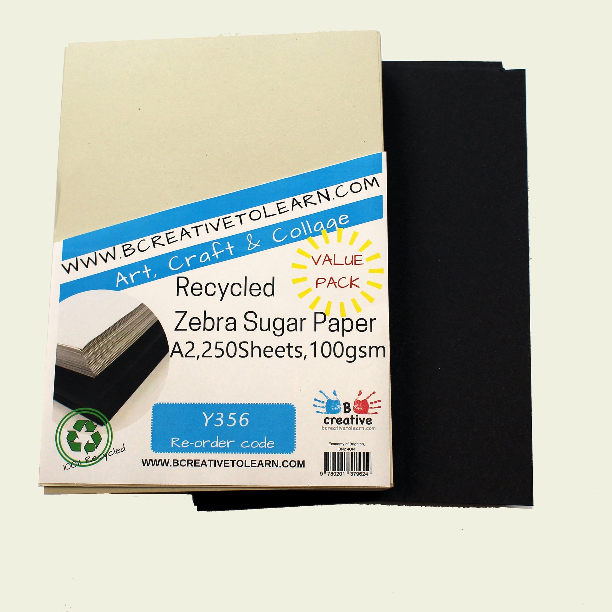 Recycled Zebra Sugar Paper