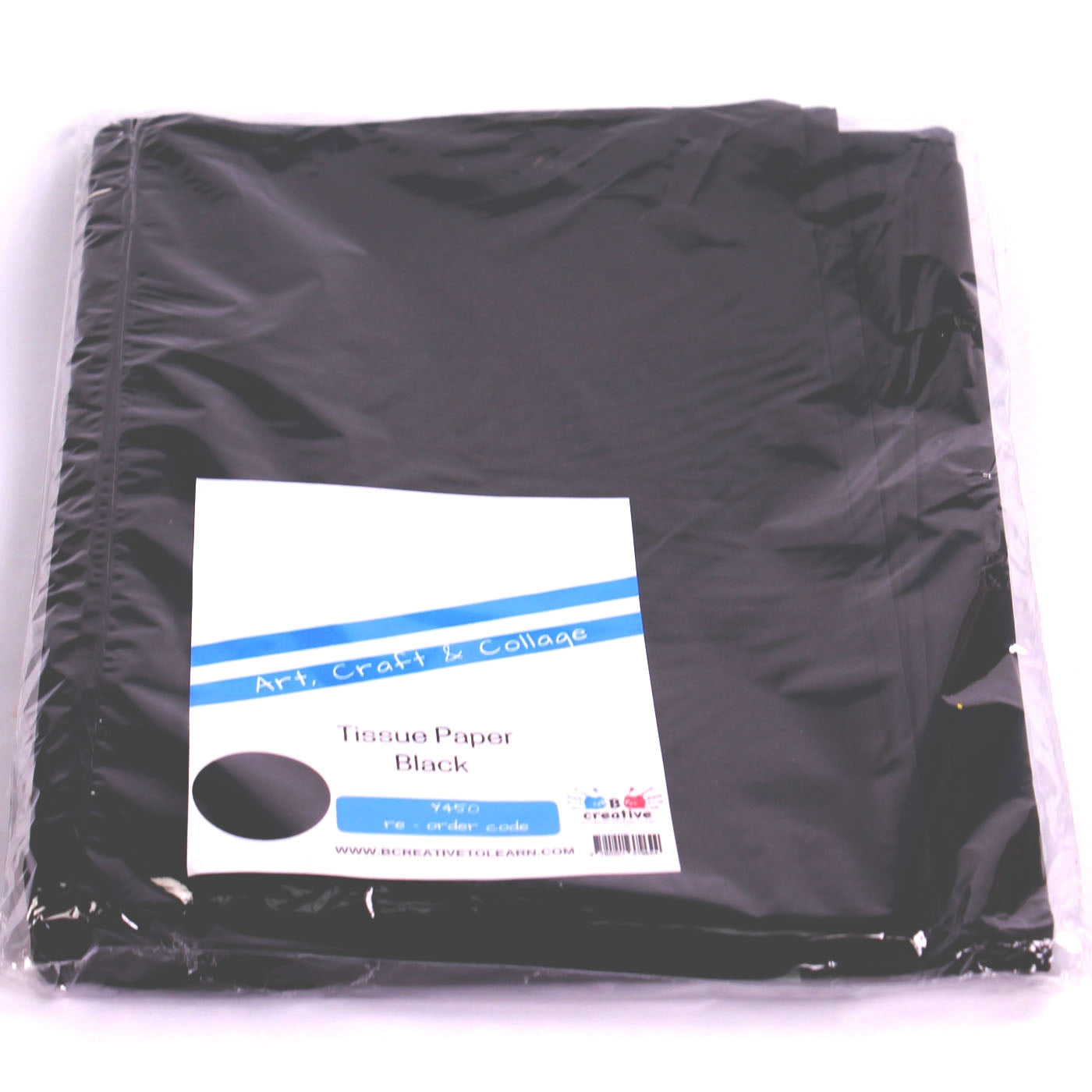 Black Tissue Paper 50cm x 75cm 17gsm