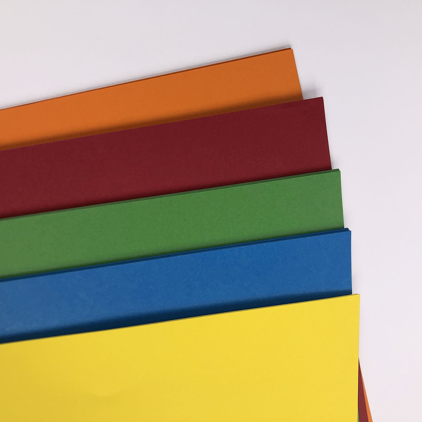 orange red green blue yellow card