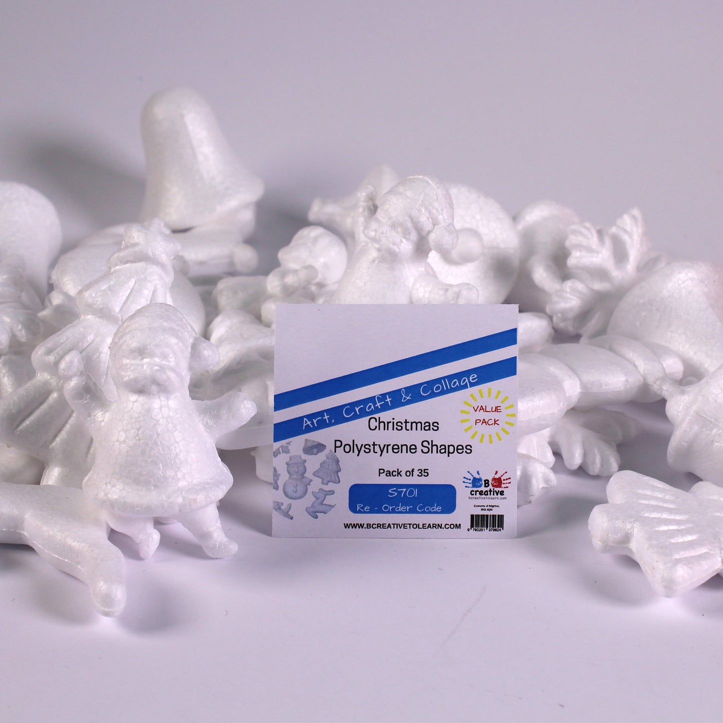 christmas polystyrene shapes