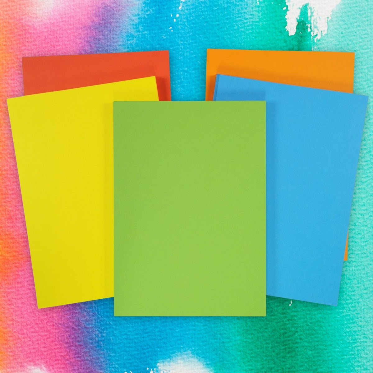 A4 Bright Assorted Coloured 160gsm Card Pack 250 Sheets