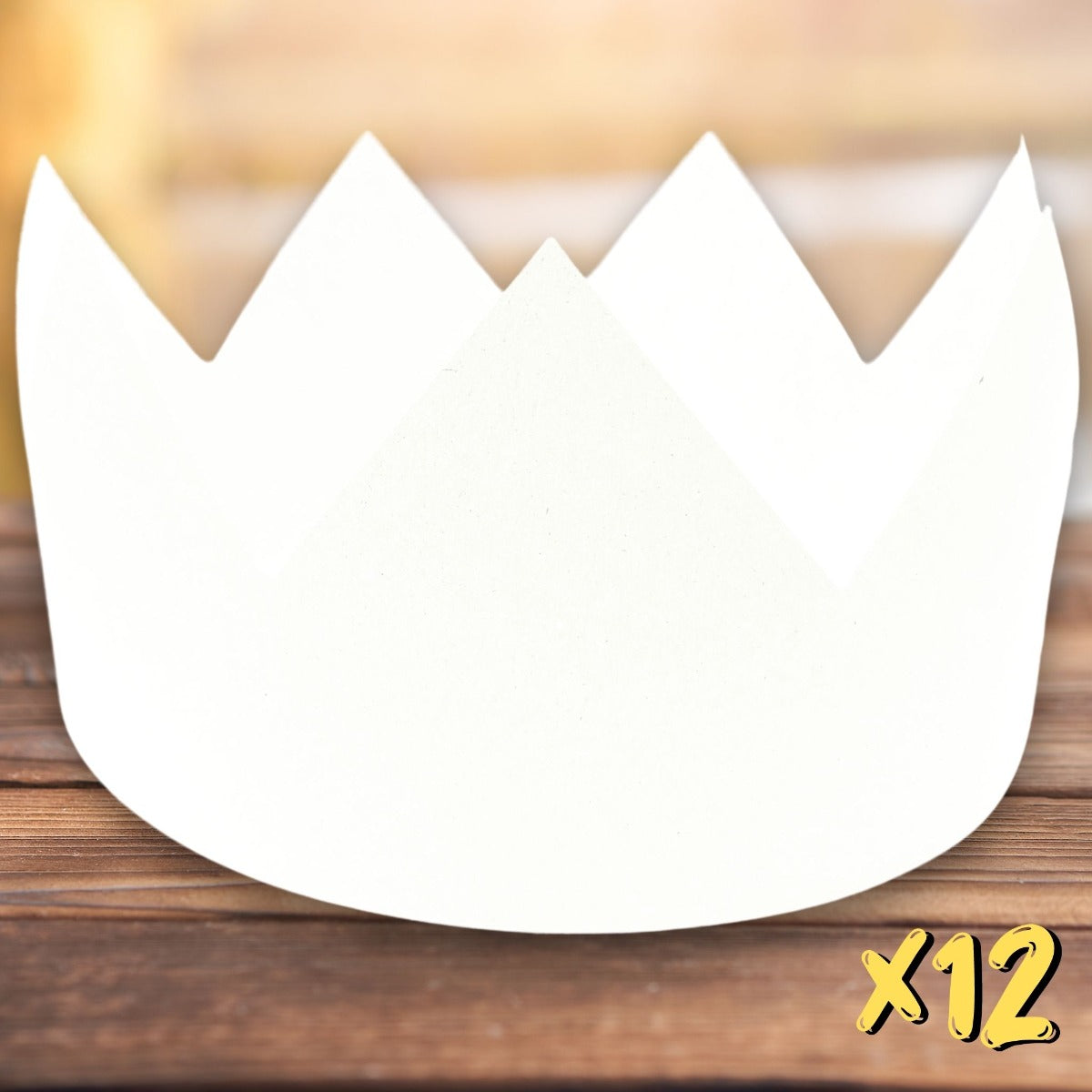 12 Make Your Own White Crown Party Hats