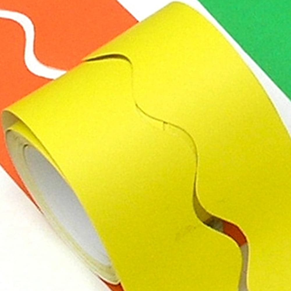 Smooth Bordettes Scallop Edge 15m Strip Canary