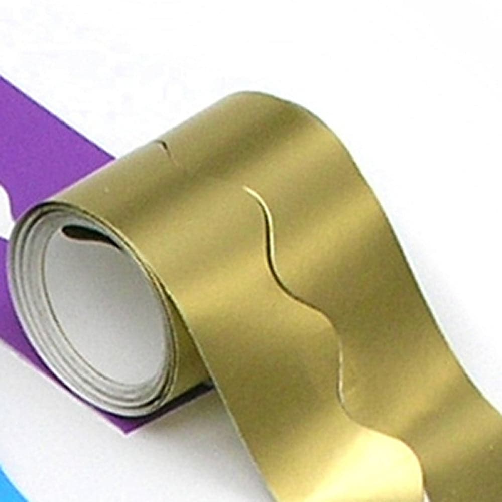 Smooth Bordettes Scallop Edge 15m Strip Metallic Gold