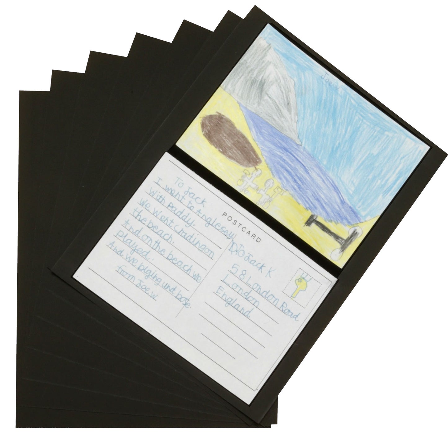 Black SRA4 Mounting Pack 100 Sheets