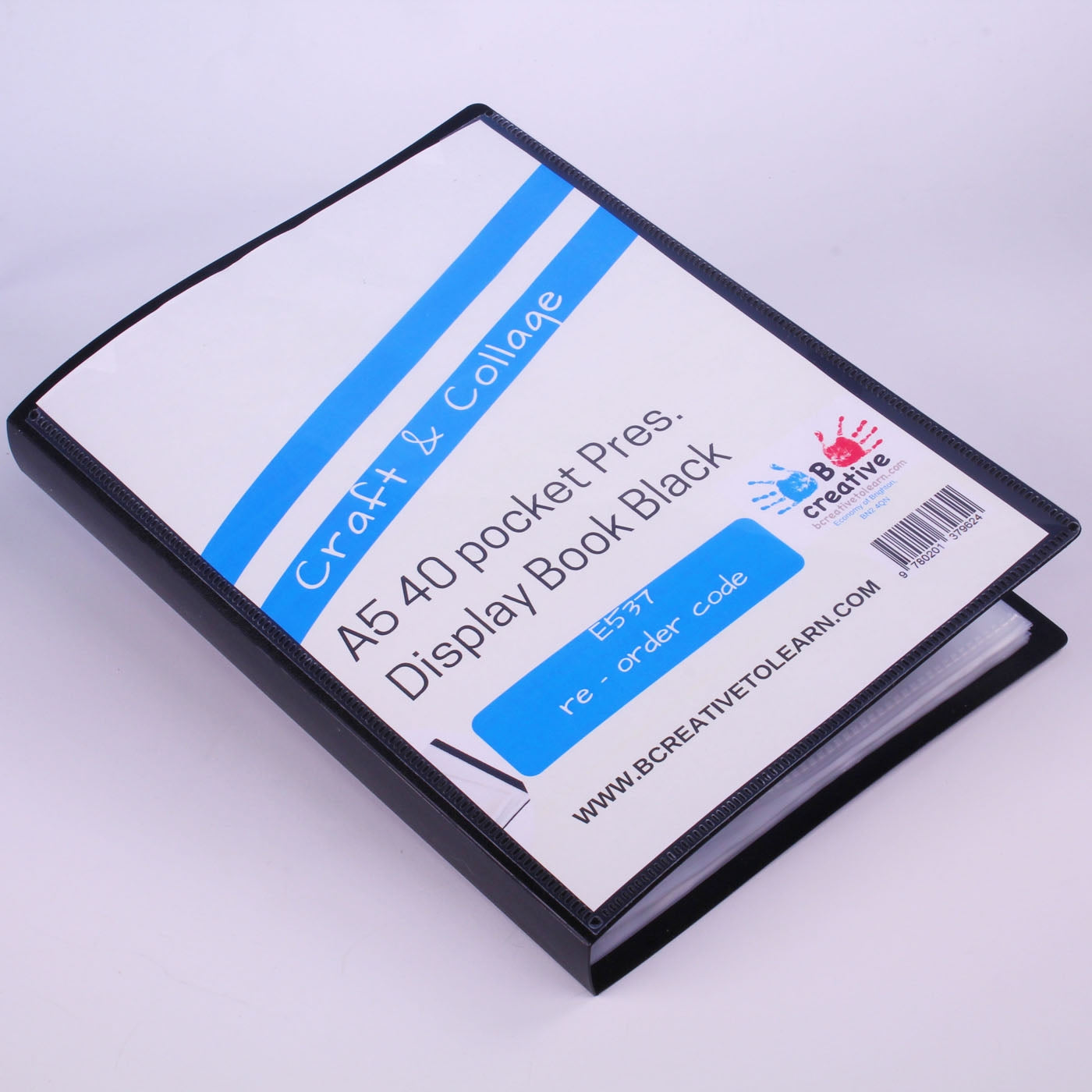 black presentation folder