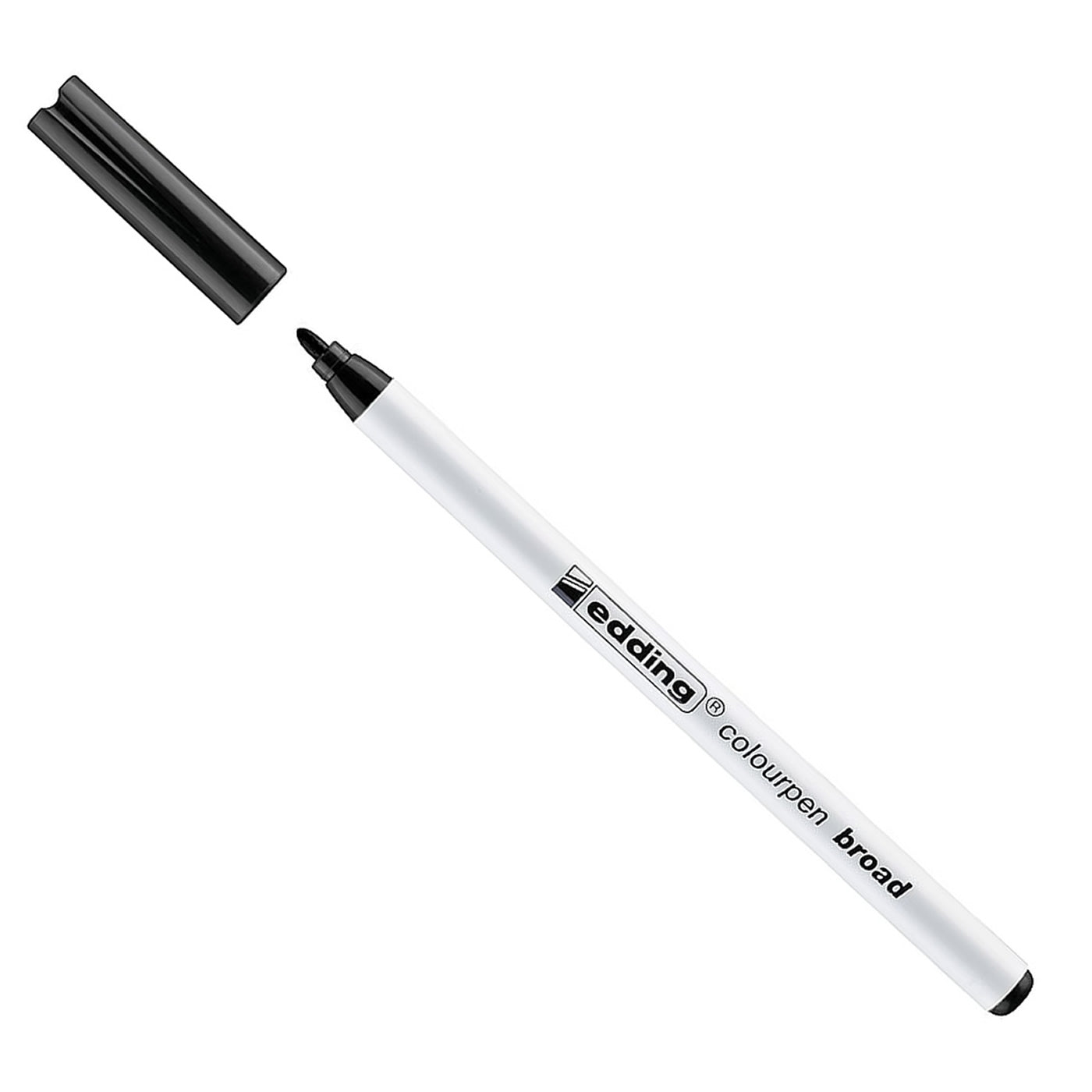 edding black felt tip broad
