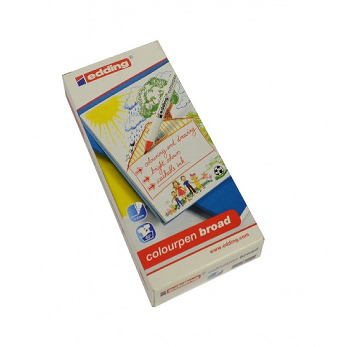 box of 12 edding broad felt tip