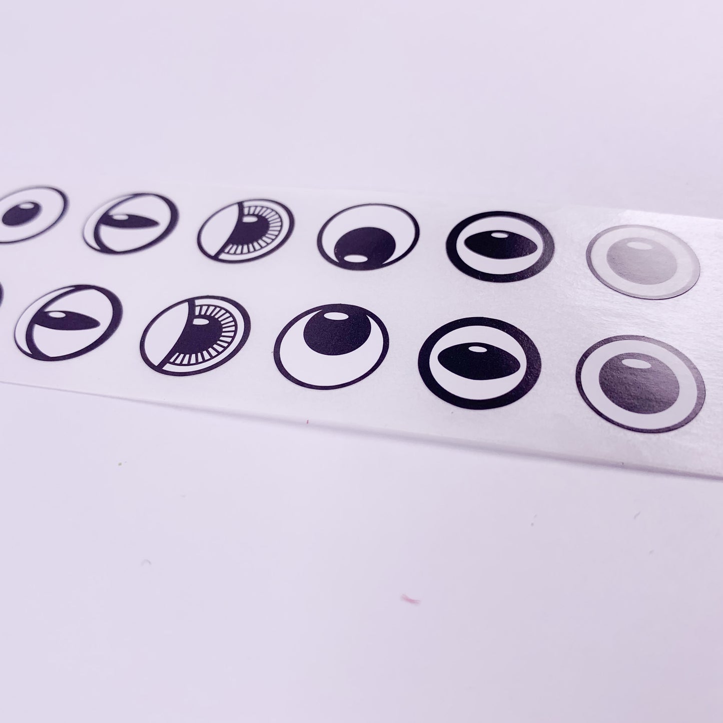 roll of eye stickers
