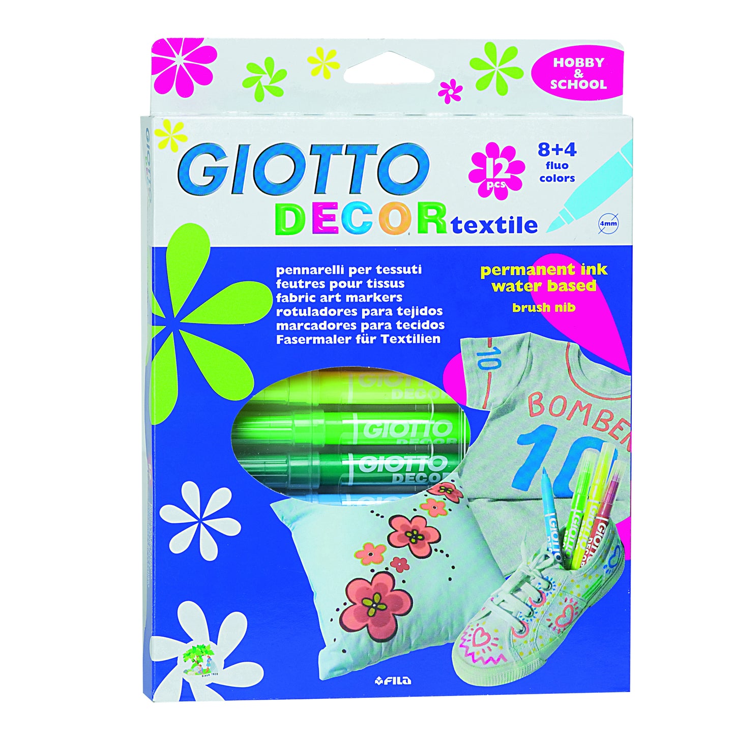 12 Fabric Pens - Iron to Fix