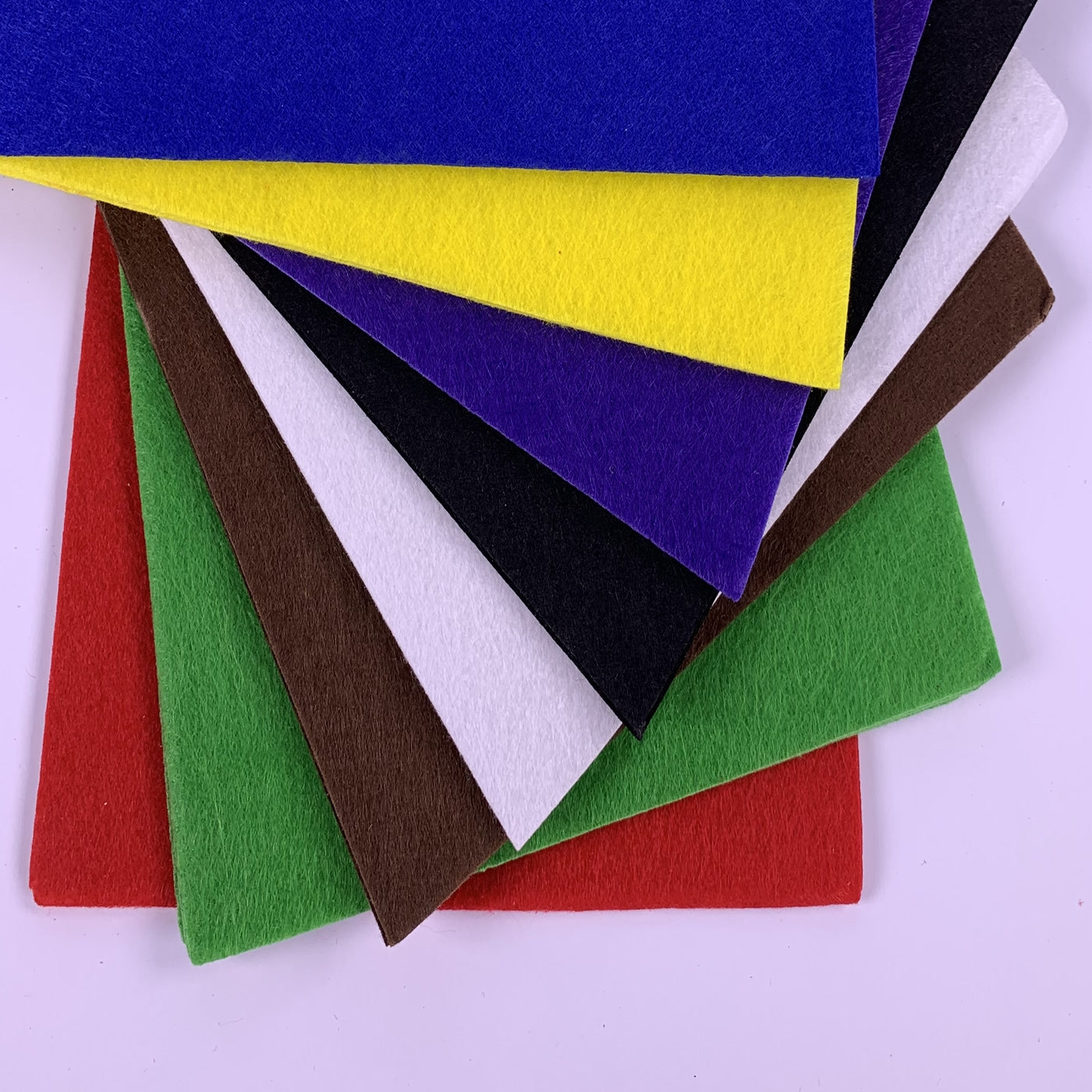 coloured felt sheets