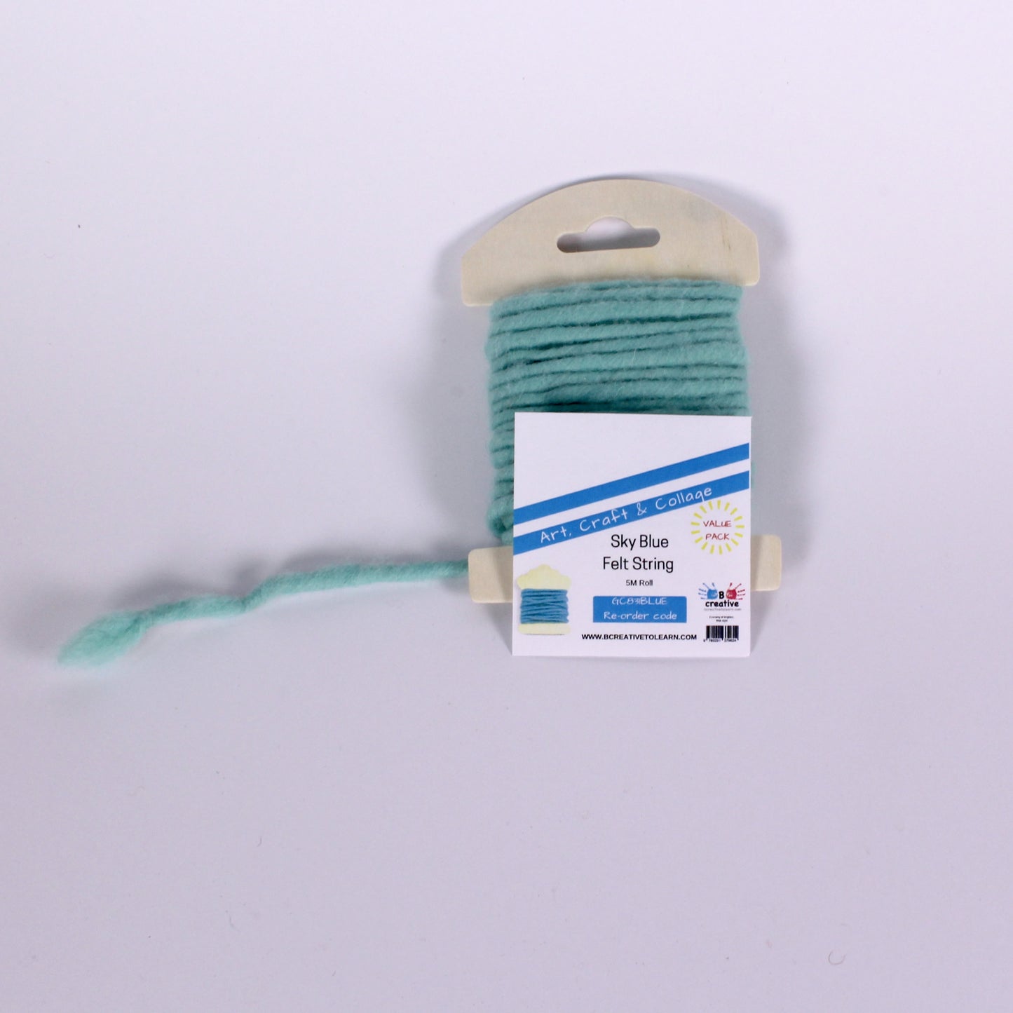 Felt String Wool Cord Roll 5m Choose Colour