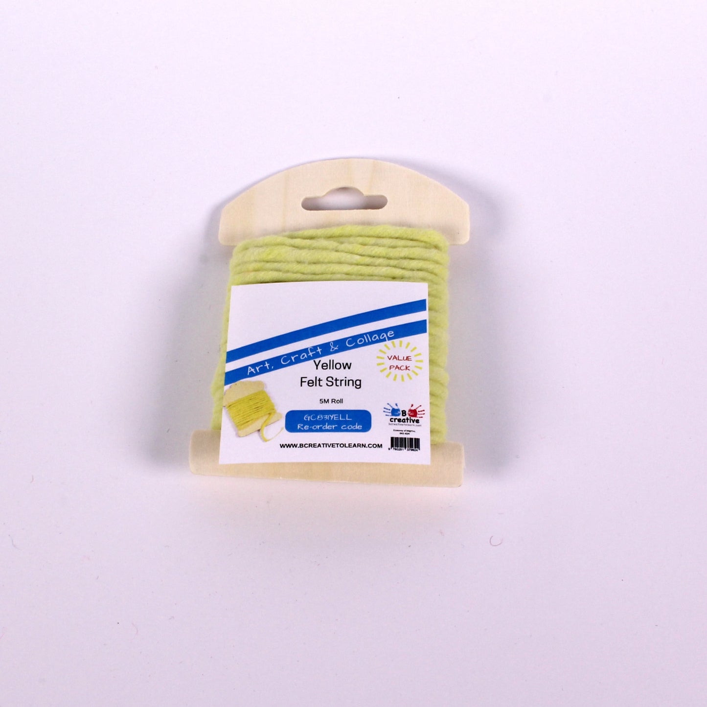 Felt String Wool Cord Roll 5m Choose Colour