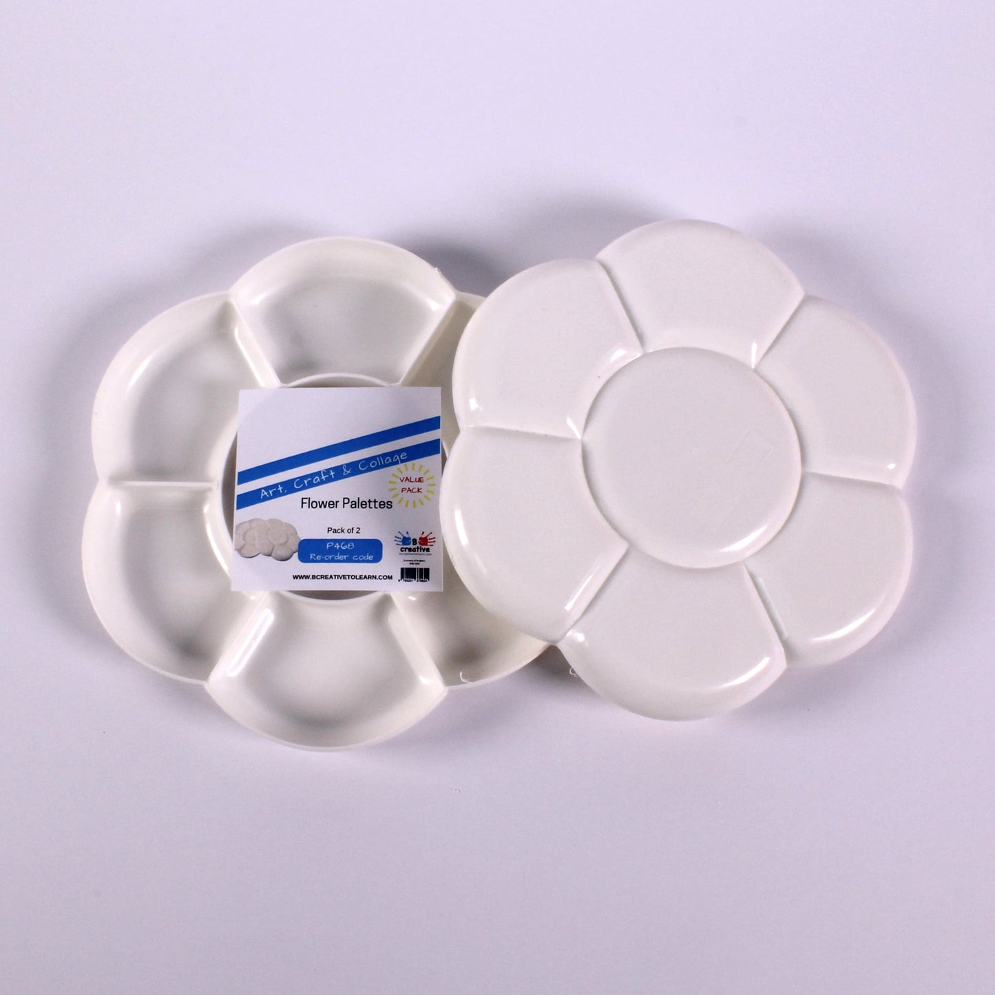 White Colour Mixing Flower Palettes