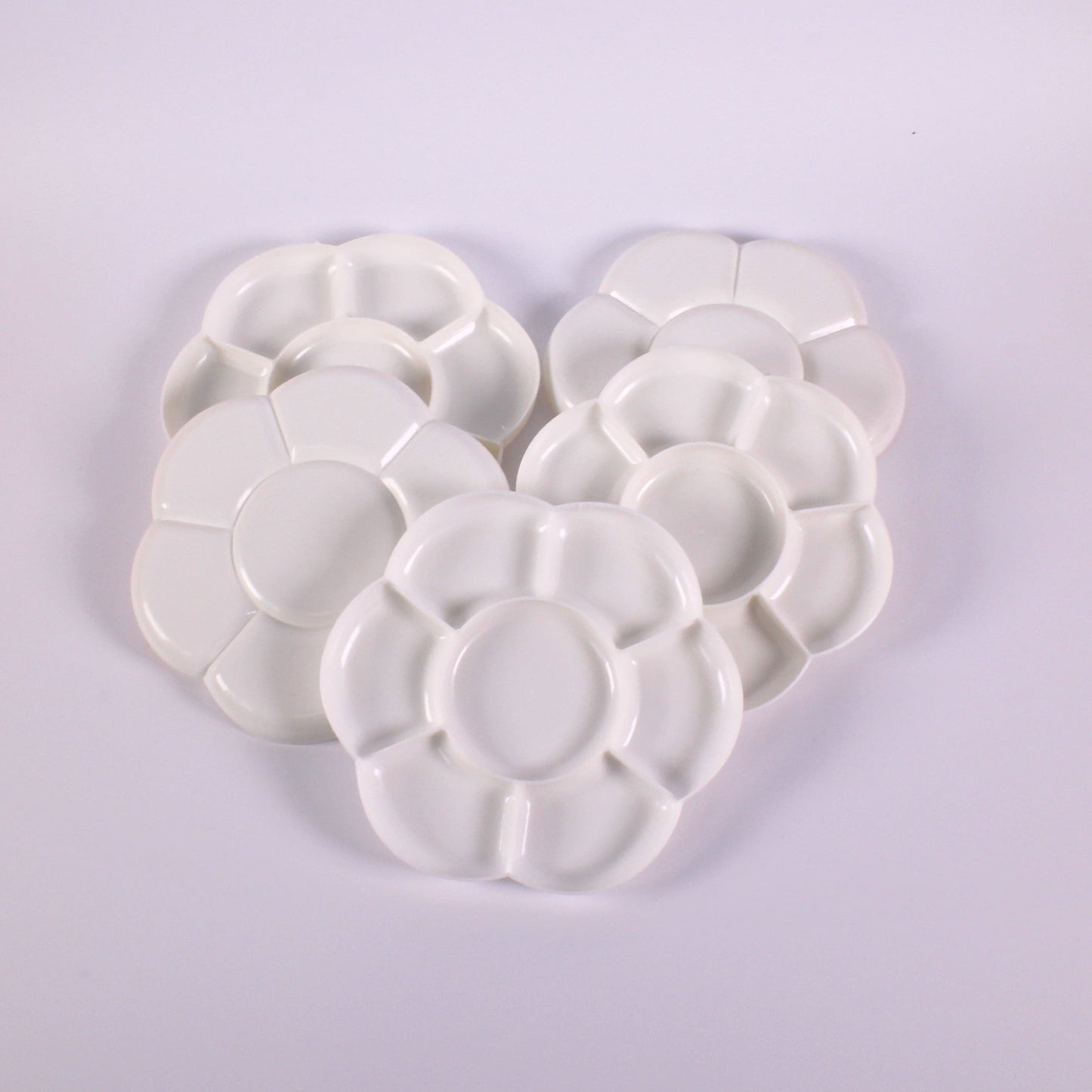 White Colour Mixing Flower Palettes