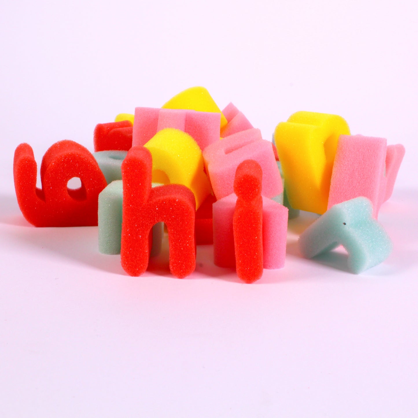 lower case alphabet sponges