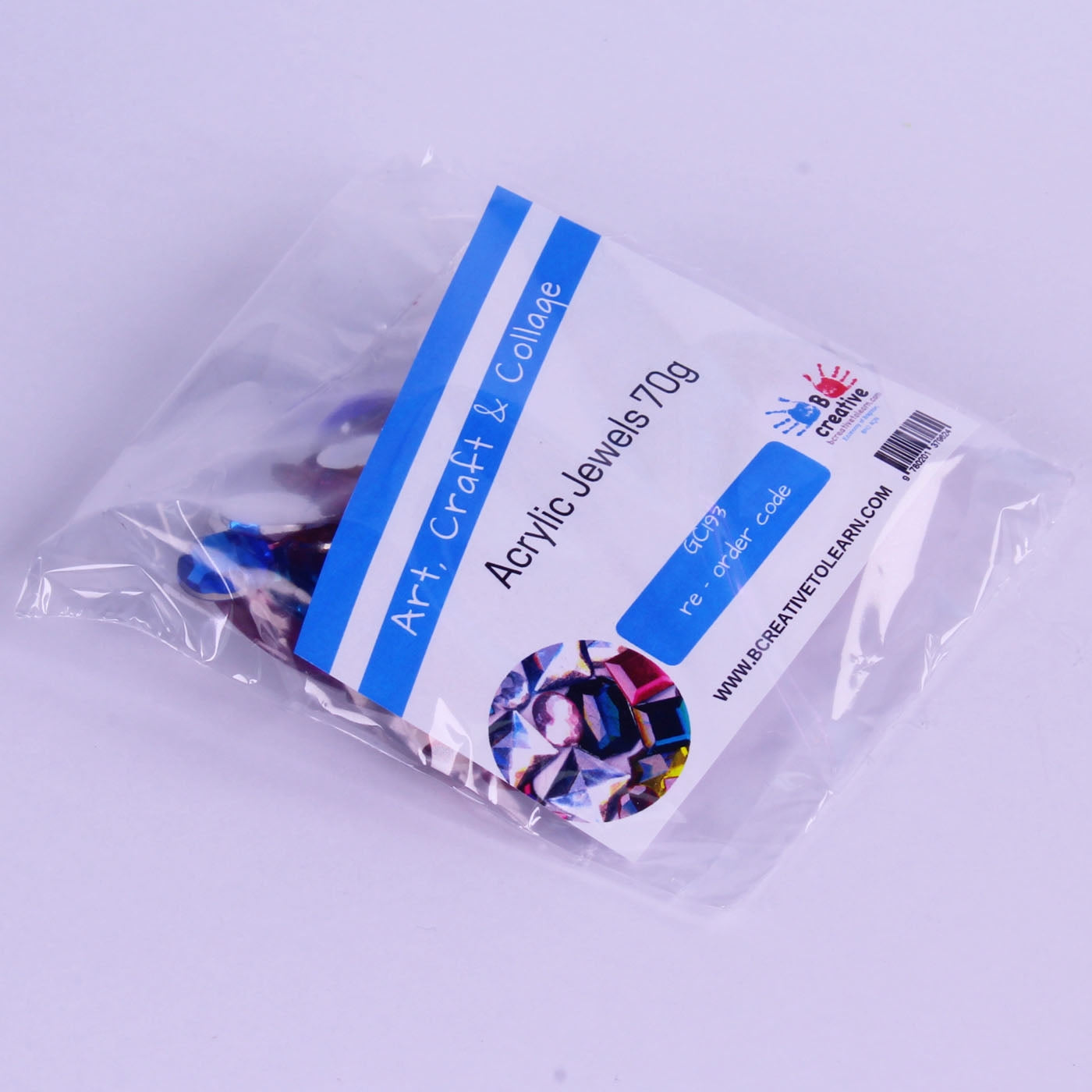 Acrylic Jewels Assorted Flat Backed