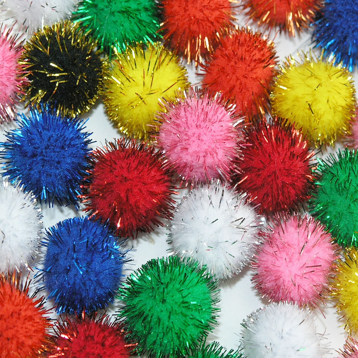 tinsel pompoms