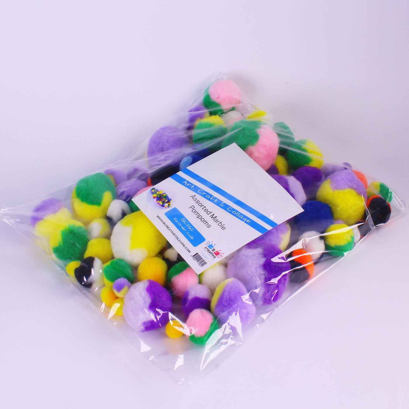 assorted pack of pom poms
